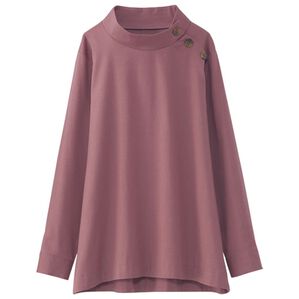 BELLUNA（ベルーナ）の「綿・テンセル（ＴＭ）繊維ストレッチブラウス（ブラウス）」｜ローズ