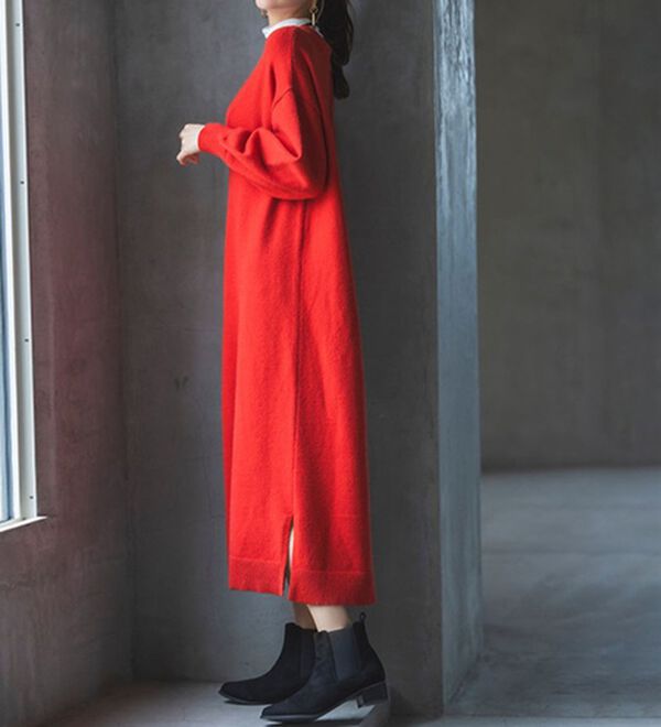 【not】新品★セリーヌのニットワンピース(パンツ付き) 90 CELINE（セリーヌ） Triomphe Stripe Silk Dress ワンピースドレス