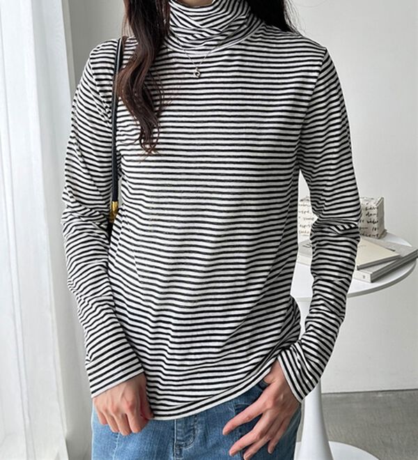 GeeRA（ジーラ）の「シアースラブハイネックトップス（カットソー）」｜詳細画像