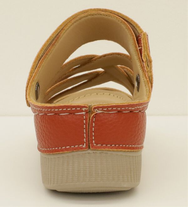 BELLUNA（ベルーナ）の「レザー調クロスデザイン２ＷＡＹサンダル（サンダル・ミュール）」｜詳細画像