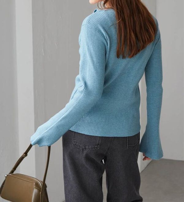 RANAN（ラナン）の「レイヤード配色ニットカーディガン（ニットカーディガン）」｜詳細画像