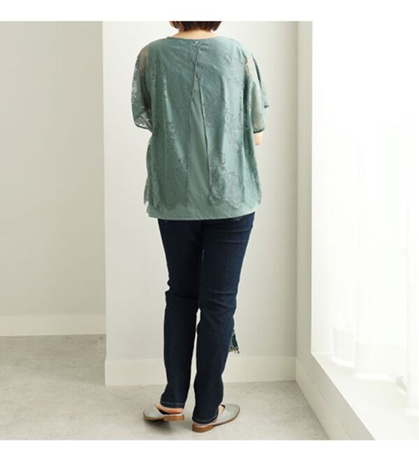 BELLUNA（ベルーナ）の「ラッセルレースバックシャンプルオーバー（カットソー）」｜詳細画像