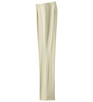 ルフラン（ルフラン）の「日本製すっきりチュニックパンツ（フルレングスパンツ）」｜ベージュ