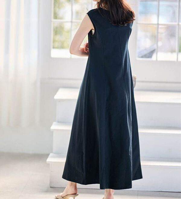 RANAN（ラナン）の「綿１００％フレアーロングワンピース（ロングワンピース）」｜詳細画像