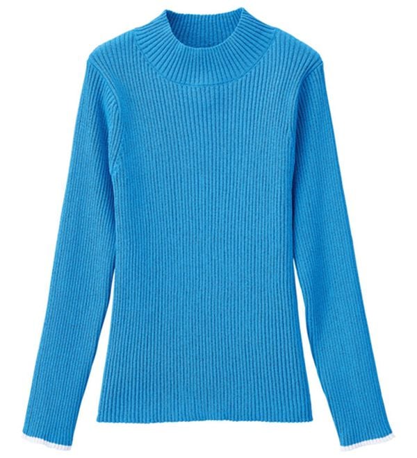 RANAN（ラナン）の「もちもちリブパイピングハイネックニット（ニット・セーター）」｜詳細画像