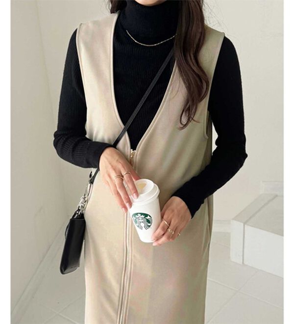 GeeRA（ジーラ）の「３ＷＡＹジップデザインジレワンピース（ジレ）」｜詳細画像