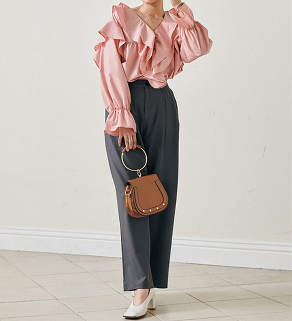 RANAN（ラナン）の「ビッグカラーフリルブラウス（ブラウス）」｜詳細画像