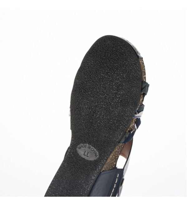 BELLUNA（ベルーナ）の「【３Ｅ／４Ｅ選べる】フットベットウェッジサンダル（サンダル・ミュール）」｜詳細画像