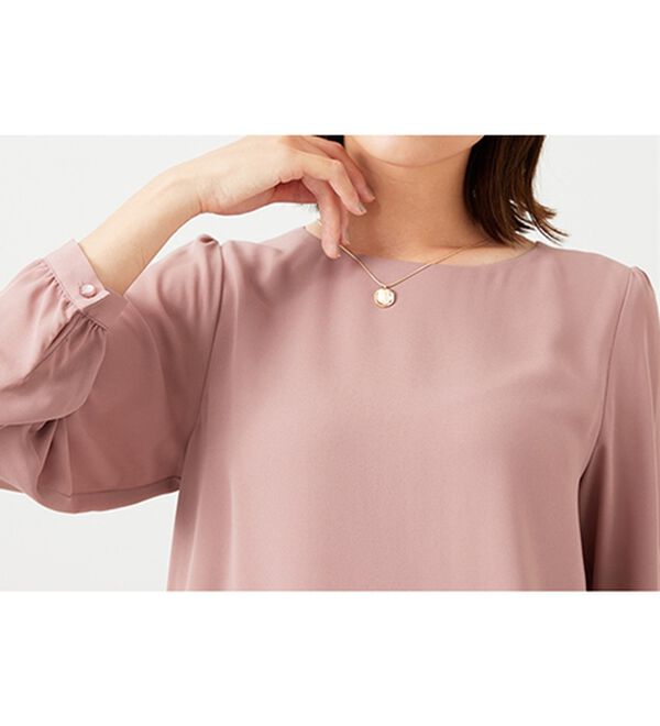 BELLUNA（ベルーナ）の「ジョーゼット素材裾ティアードブラウス（ブラウス）」｜詳細画像