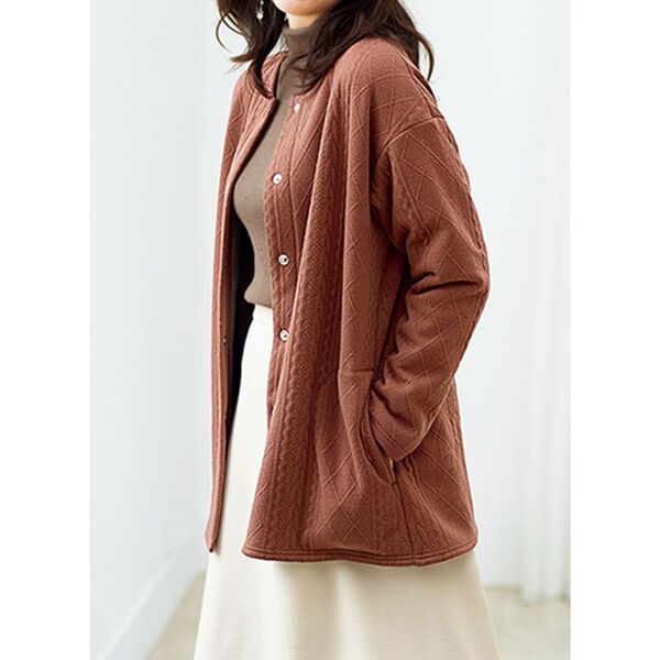 BELLUNA（ベルーナ）の「ケーブル柄がかわいいあったかジャケット（その他ジャケット）」｜詳細画像