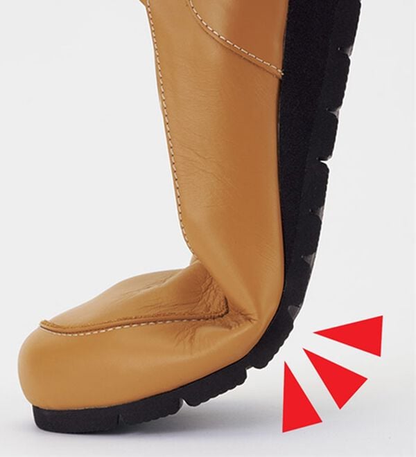 ルフラン（ルフラン）の「ラシーナコンフォート　４Ｅ外反母趾対応モカシンシューズ（フラットシューズ）」｜詳細画像