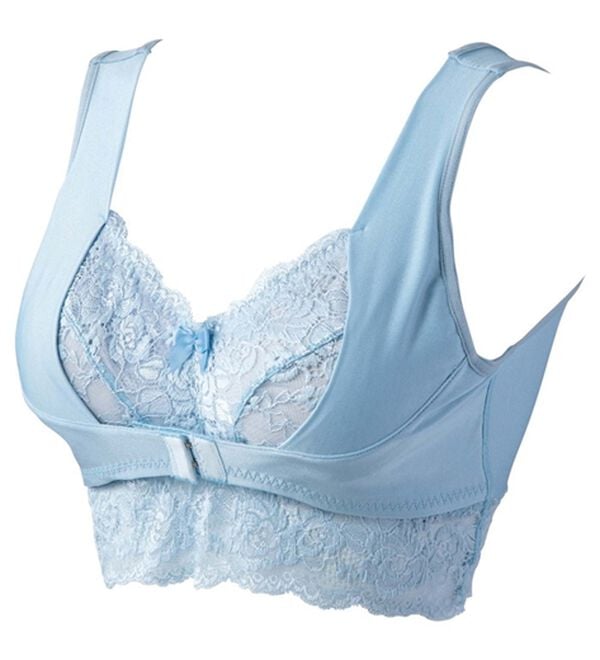YU'NOW（ユナウ）の「美乳ナイトケアのおやすみブラ（ブラジャー）」｜モーヴブルー