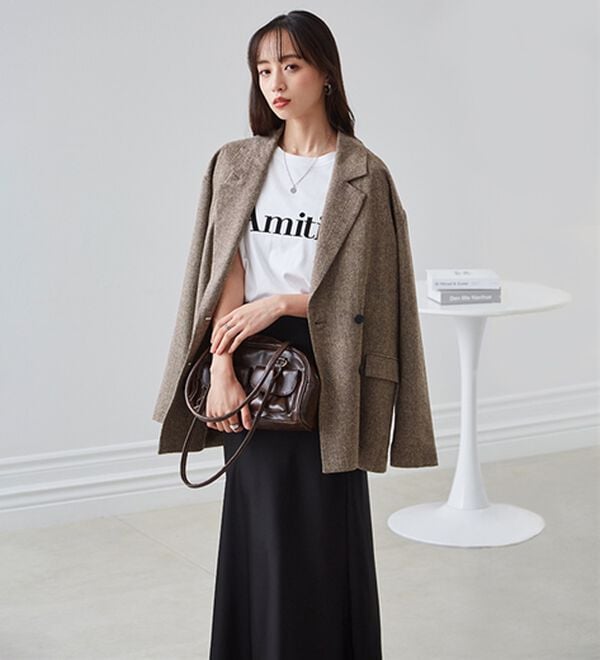 RANAN（ラナン）の「ダブルテーラードツイードジャケット（テーラードジャケット）」｜詳細画像