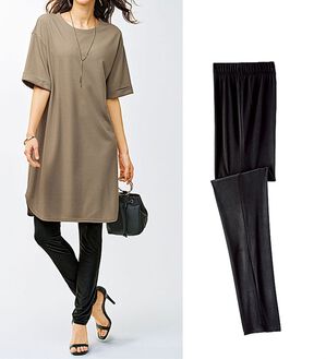 BELLUNA（ベルーナ）の「ヒンヤリ冷感ＵＶ対策レギンス（スパッツ・レギンス）」｜詳細画像