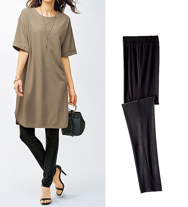 BELLUNA（ベルーナ）の「ヒンヤリ冷感ＵＶ対策レギンス（スパッツ・レギンス）」｜詳細画像