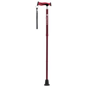 「ｔａｋｅｔｏｒａ（タケトラ）バンブーステッキ折りたたみ杖（シニア・生活サポート）」｜ワインレッド