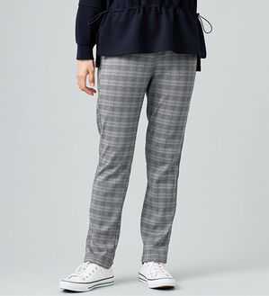 BELLUNA（ベルーナ）の「あったか裏起毛！ホカロンパンツ（フルレングスパンツ）」｜グレンチェック