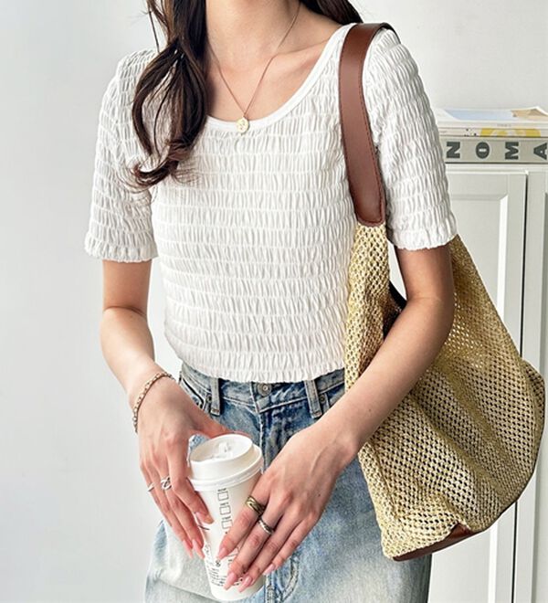 GeeRA（ジーラ）の「バレエネックシャーリングカットソー（カットソー）」｜詳細画像