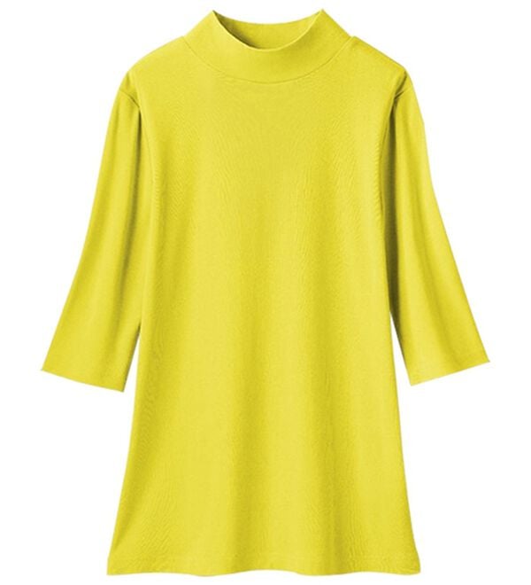 LAVIENNE（ラヴィエンヌ）の「【６色組】＜カラフルコットン＞綿１００％ハイネックプルオーバー（肌着・インナーウェア）」｜詳細画像