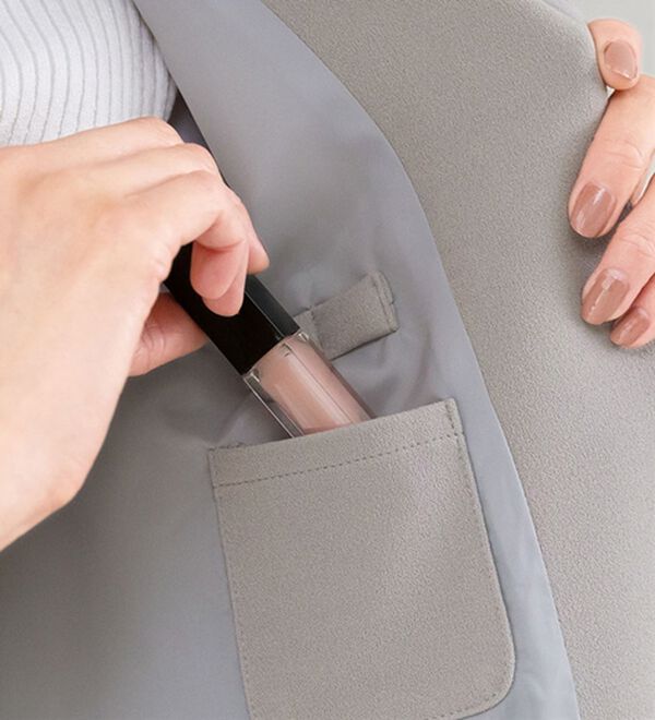 ルフラン（ルフラン）の「ポケットが嬉しいストレッチジャケット（ノーカラージャケット）」｜詳細画像