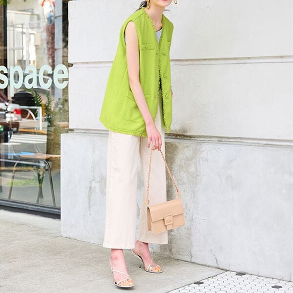 RANAN（ラナン）の「サマーツイードロングベスト（ベスト）」｜詳細画像