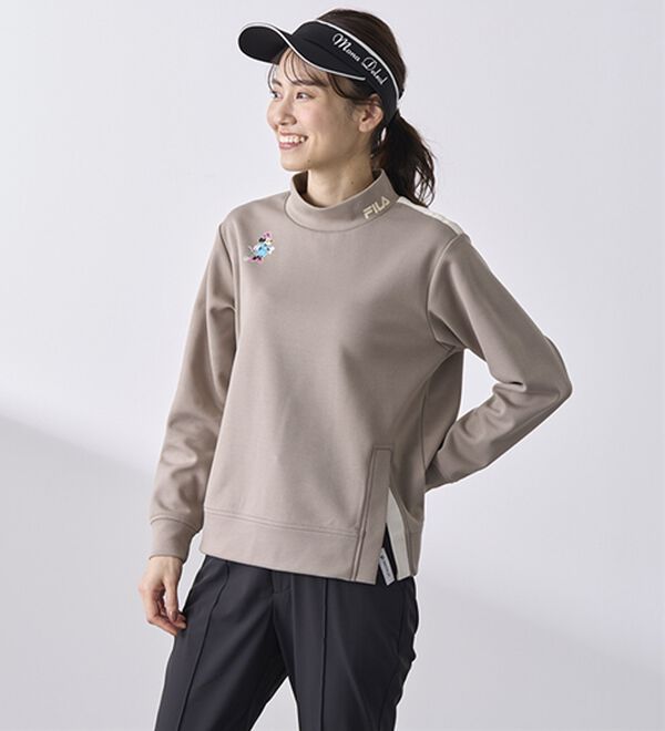 BELLUNA（ベルーナ）の「【Ｄｉｓｎｅｙ／ＦＩＬＡ】ダンボールニットスリットプルオーバー（カットソー）」｜詳細画像