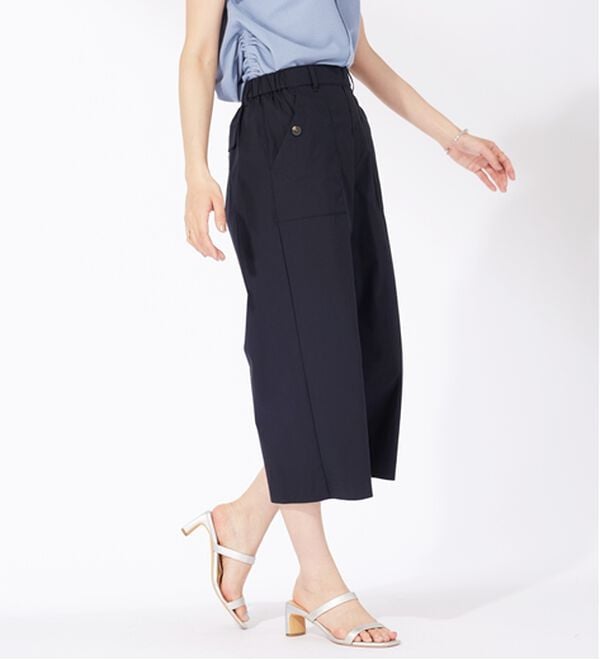 BELLUNA（ベルーナ）の「サラリ綿混ベイカーキュロットパンツ（その他パンツ）」｜詳細画像