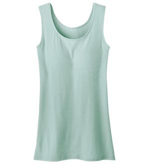 LAVIENNE（ラヴィエンヌ）の「【ムレ嫌いさん必見！】カップ付綿１００％涼しいタンクトップ＜さらりラボ＞（肌着・インナーウェア）」｜ミント