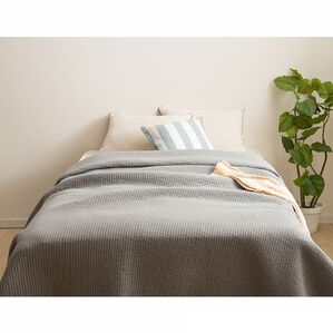 「イブル　綿１００％マルチカバー（お気に入り登録アイテムpromotion）」｜グレージュ