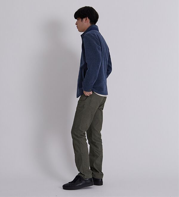 「気軽に羽織れるイタリアンカラージャケット（メンズジャケット）」｜詳細画像