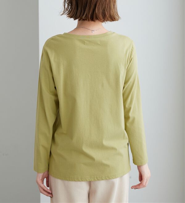 BELLUNA（ベルーナ）の「綿１００％大人顔サマ見えプルオーバー（カットソー）」｜詳細画像