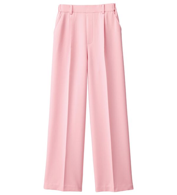 RANAN（ラナン）の「【選べる２丈】機能付！美脚シルエットセンタープレスワイドパンツ（フルレングスパンツ）」｜詳細画像