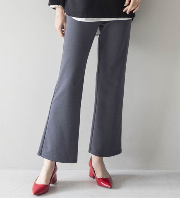 RANAN（ラナン）の「裏起毛！セミワイドパンツ（ワイドパンツ・ガウチョ）」｜詳細画像