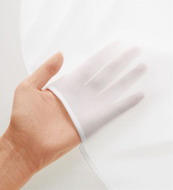 BELLUNA（ベルーナ）の「シフォン重ね花柄プリントレースチュニック（チュニック）」｜詳細画像