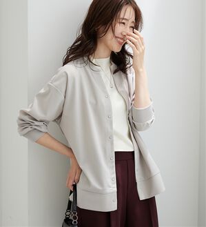 BELLUNA（ベルーナ）の「ジョーゼット素材スキッパーカーディガン（その他カーディガン）」｜アイボリー