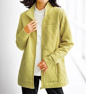 BELLUNA（ベルーナ）の「＜ＥＬＬＥ　Ａｃｔｉｖｅ＞ダイヤ柄ジャカードキルトブルゾン（ブルゾン）」｜詳細画像