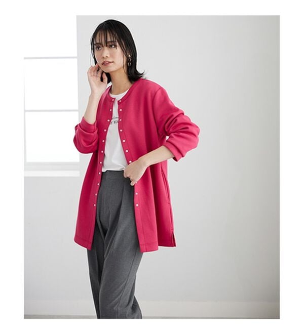 BELLUNA（ベルーナ）の「時短コーデ！ダンボール素材ロングカーデアンサンブル（アンサンブル）」｜詳細画像