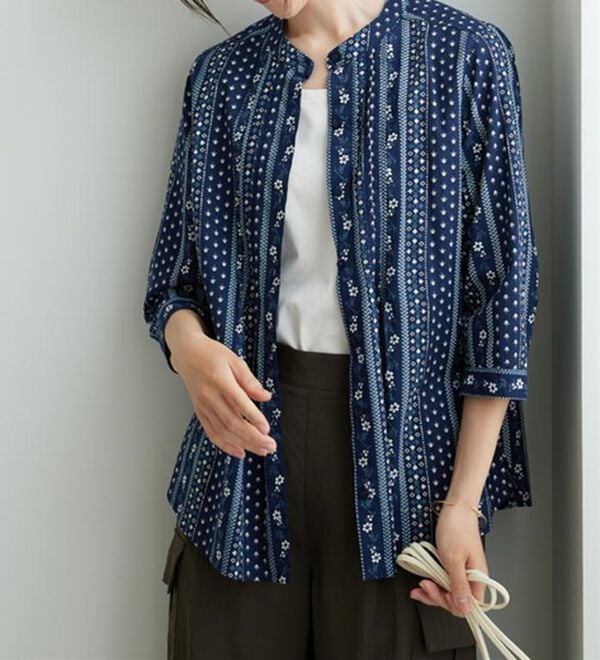 BELLUNA（ベルーナ）の「綿１００％ピンタックデザインブラウス（ブラウス）」｜詳細画像