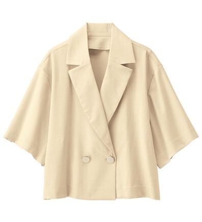 RANAN（ラナン）の「麻調ライトジャケット（テーラードジャケット）」