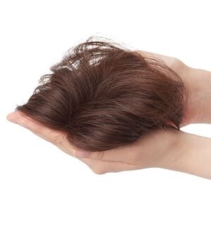 「人毛１００％ハンドメイド軽やかヘアピース（ウィッグ・ヘアピース・エクステ）」｜詳細画像