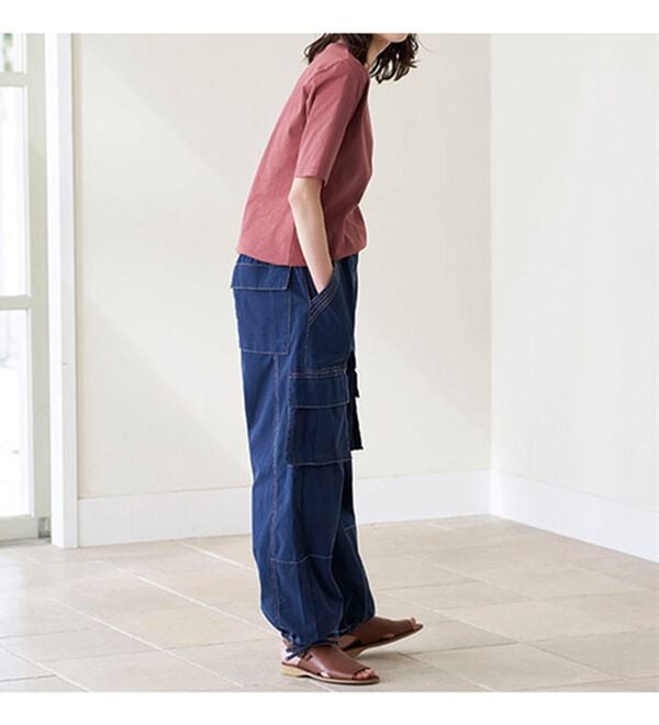 BELLUNA（ベルーナ）の「綿１００％抗菌防臭汗ジミ対策プルオーバー（カットソー）」｜詳細画像