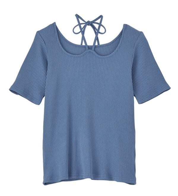 RANAN（ラナン）の「ホルターネックリブトップス（カットソー）」｜詳細画像