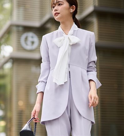 RANAN（ラナン）の「＜２点セット＞ラウンドヘムジャケットセットアップ（パンツスーツ）」