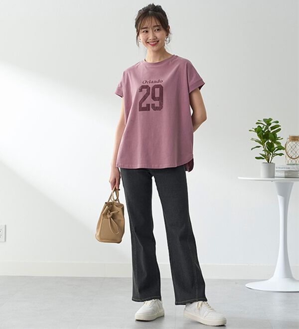 BELLUNA（ベルーナ）の「ひんやリッチコットン大人のゆったりドルマンＴシャツ（カットソー）」｜詳細画像