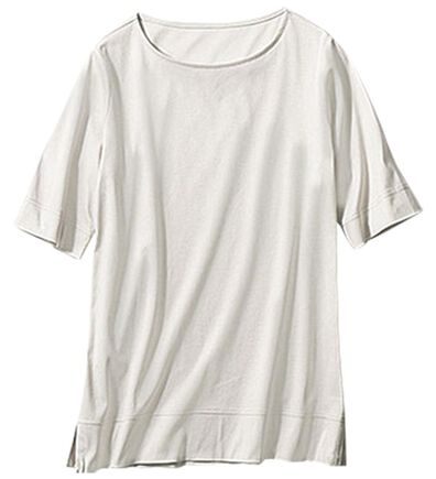 VINNO（ヴィノ）の「＜日本製＞クールコットン１００％Ｔシャツ　クルーネック（カットソー）」