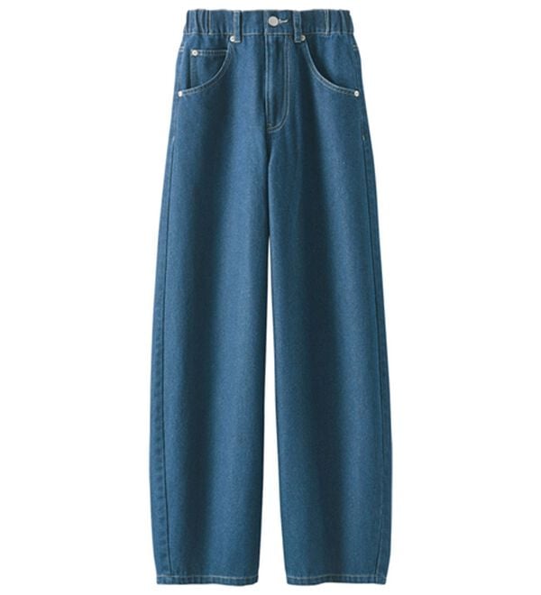 BELLUNA（ベルーナ）の「オシャレに見えるカーブデニムパンツ（ワイドパンツ・ガウチョ）」｜詳細画像