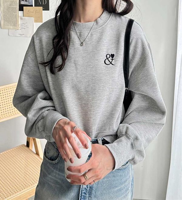 GeeRA（ジーラ）の「アンドハートショートスウェット（カットソー）」｜詳細画像