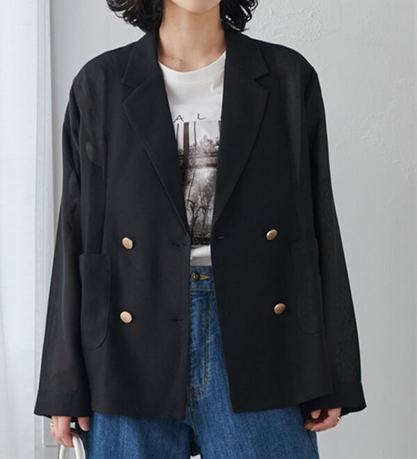 【Sov.】ラッセルメッシュダブルジャケット メッシュダブルジャケット - ベルーナ【公式】