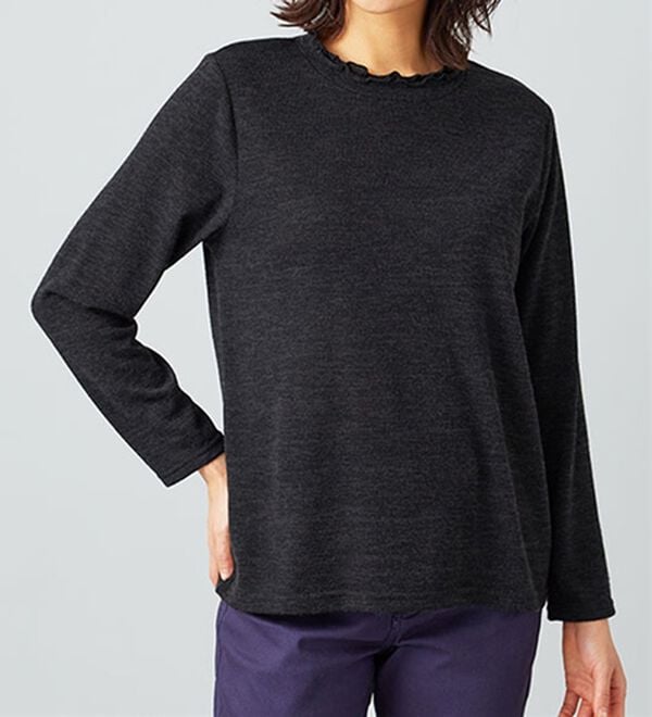 BELLUNA（ベルーナ）の「ブークレ素材タックデザインアンサンブル（アンサンブル）」｜詳細画像