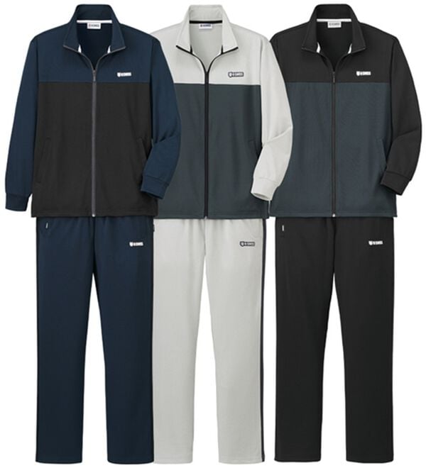 「＜ケースイス＞配色ＵＶジャージ上下セット（メンズゴルフウェア）」｜上下3着セット